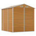 Tuinhuis Lichtbruin 191x215x198 cm Gegalvaniseerd staal