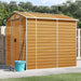Tuinhuis Lichtbruin 191x215x198 cm Gegalvaniseerd staal
