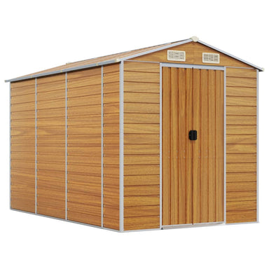 Tuinhuis Lichtbruin 191x300x198 cm Gegalvaniseerd staal