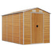 Tuinhuis Lichtbruin 191x300x198 cm Gegalvaniseerd staal