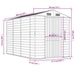 Tuinhuis Lichtbruin 191x300x198 cm Gegalvaniseerd staal