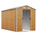 Tuinhuis Lichtbruin 191x300x198 cm Gegalvaniseerd staal
