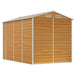 Tuinhuis Lichtbruin 191x300x198 cm Gegalvaniseerd staal