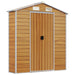 Tuinhuis Lichtbruin 191x300x198 cm Gegalvaniseerd staal