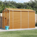 Tuinhuis Lichtbruin 191x300x198 cm Gegalvaniseerd staal