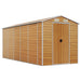 Tuinschuur 191x470x198 cm gegalvaniseerd staal lichtbruin