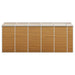 Tuinschuur 191x470x198 cm gegalvaniseerd staal lichtbruin