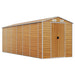 Tuinschuur 191x555x198 cm gegalvaniseerd staal lichtbruin