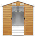 Tuinschuur 191x555x198 cm gegalvaniseerd staal lichtbruin