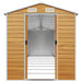 Tuinschuur 191x810x198 cm gegalvaniseerd staal lichtbruin
