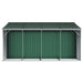 Tuinschuur 277x365,5x179 cm gegalvaniseerd staal groen