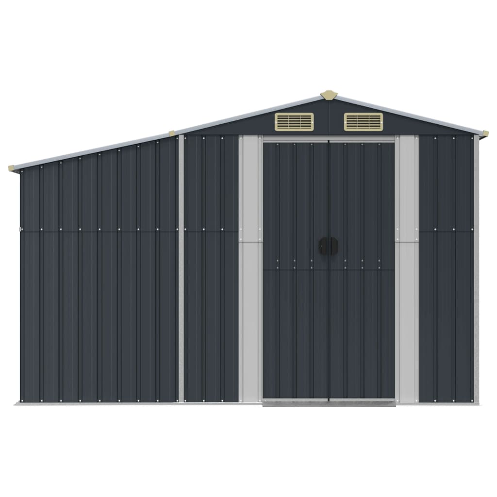 Tuinschuur 277x279x179 cm gegalvaniseerd staal antracietkleurig