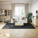 Vloerkleed shaggy zwart 240x305 cm polyester