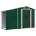 Tuinschuur 277x93x179 cm gegalvaniseerd staal groen