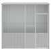 Vogelkooi 215x78x200 cm gegalvaniseerd staal grijs