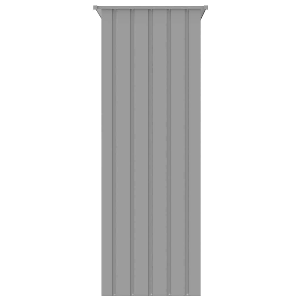 Vogelkooi 215x78x200 cm gegalvaniseerd staal grijs
