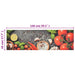 Keukenmat wasbaar groenteprint 45x150 cm fluweel