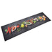 Keukenmat wasbaar kruidenprint 45x150 cm fluweel