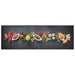 Keukenmat wasbaar kruidenprint 60x180 cm fluweel