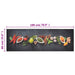 Keukenmat wasbaar kruidenprint 60x180 cm fluweel
