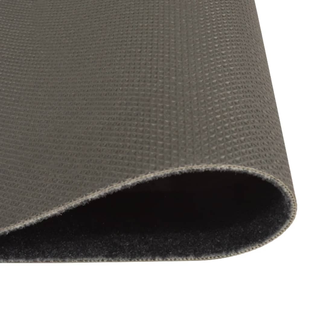 Keukenmat wasbaar koffieprint 45x150 cm fluweel zwart