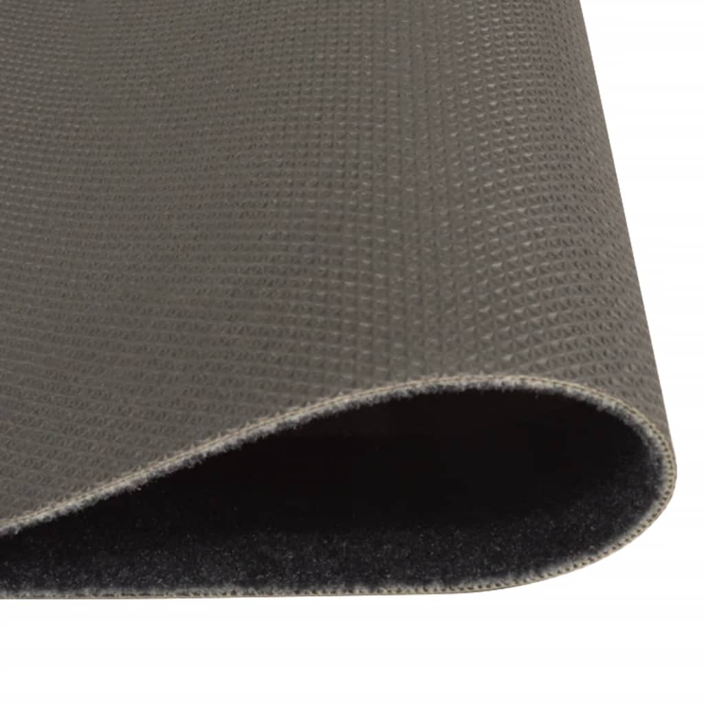 Keukenmat wasbaar koffieprint 60x300 cm fluweel zwart