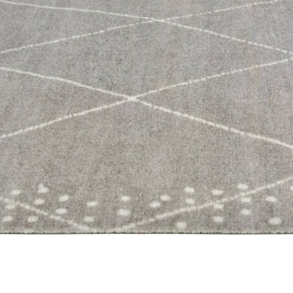 Keukenmat wasbaar geruit 60x180 cm fluweel