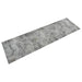Keukenmat wasbaar betonprint 45x150 cm fluweel