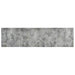 Keukenmat wasbaar betonprint 45x150 cm fluweel