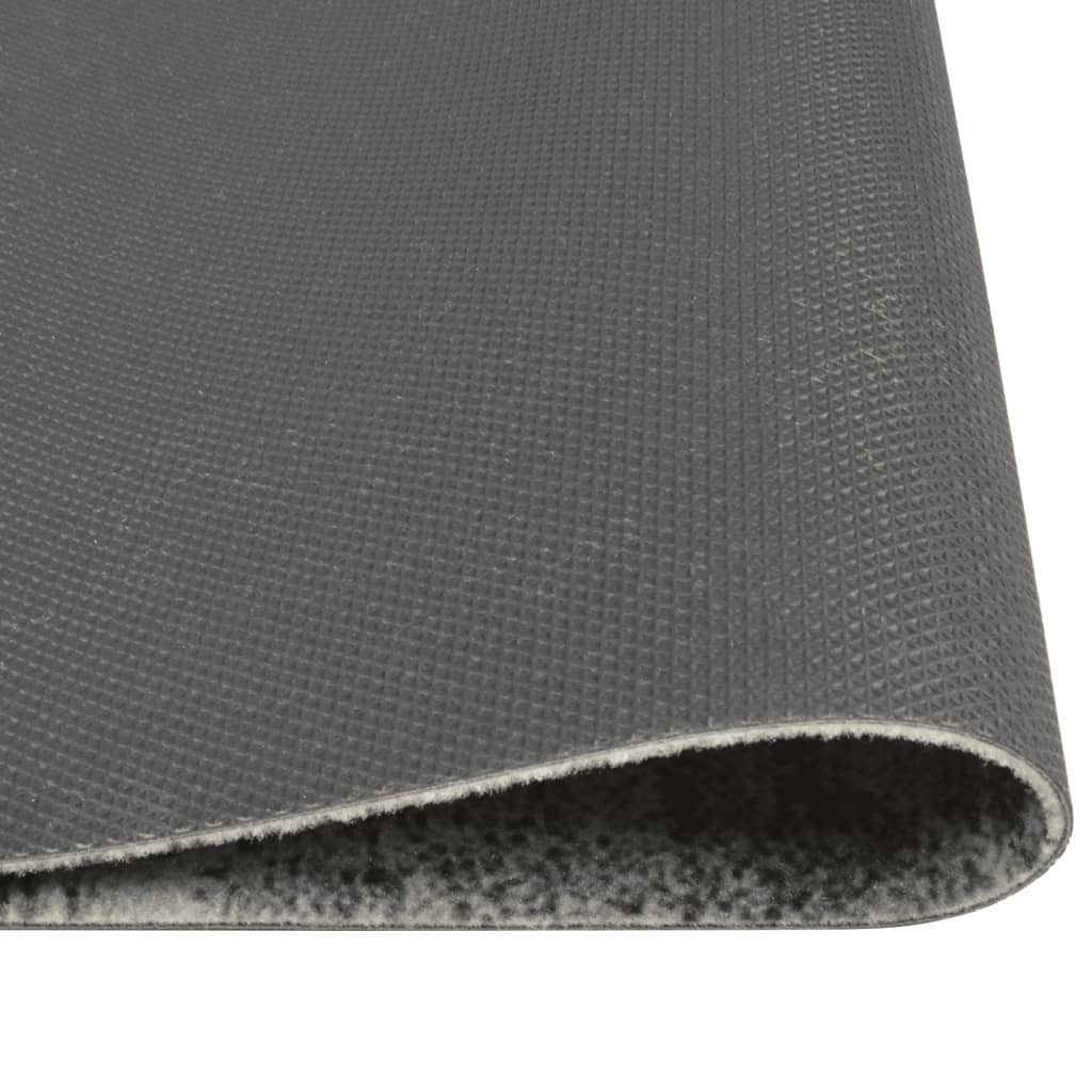 Keukenmat wasbaar betonprint 45x150 cm fluweel