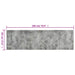 Keukenmat wasbaar betonprint 60x180 cm fluweel