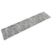 Keukenmat wasbaar betonprint 60x300 cm fluweel