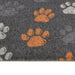 Keukenmat wasbaar potenprint 45x150 cm fluweel