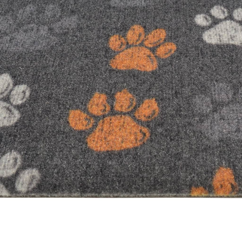 Keukenmat wasbaar potenprint 60x180 cm fluweel