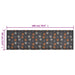 Keukenmat wasbaar potenprint 60x180 cm fluweel