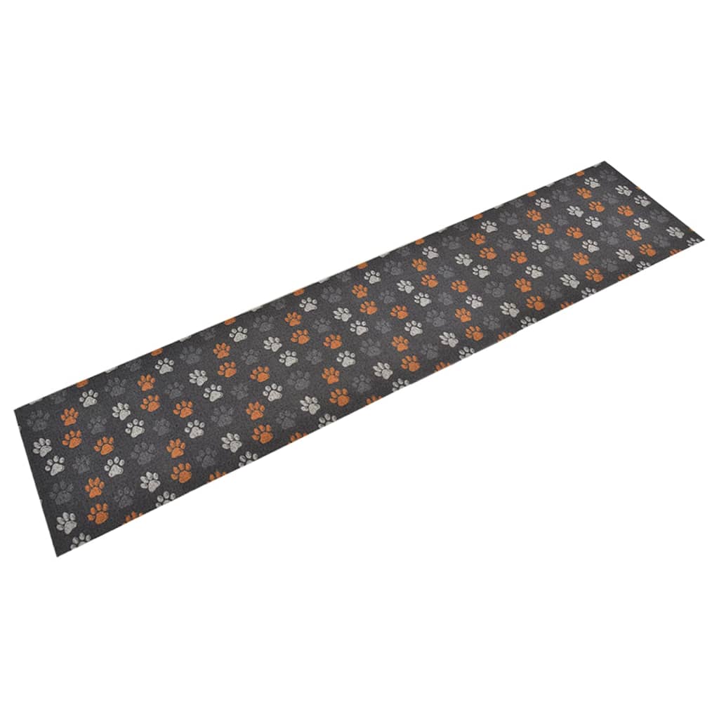Keukenmat wasbaar potenprint 60x300 cm fluweel