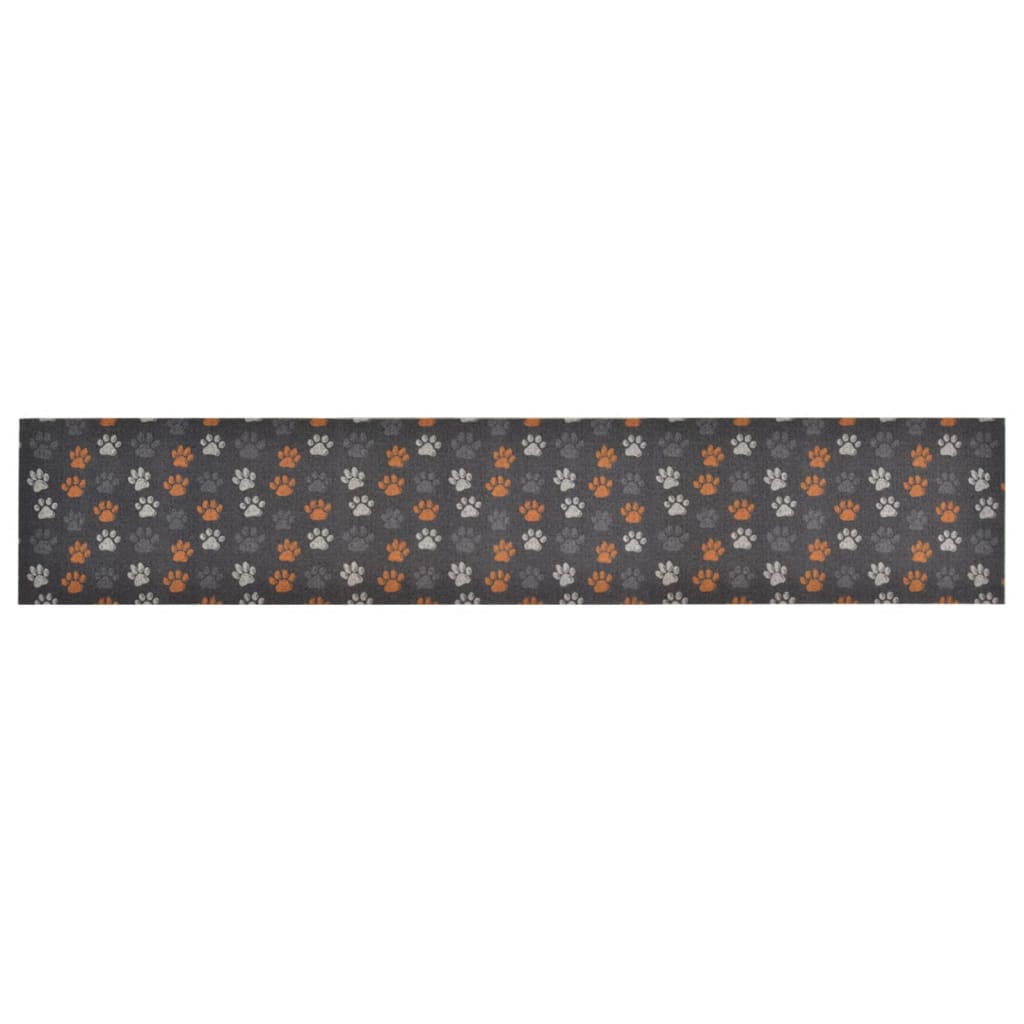 Keukenmat wasbaar potenprint 60x300 cm fluweel