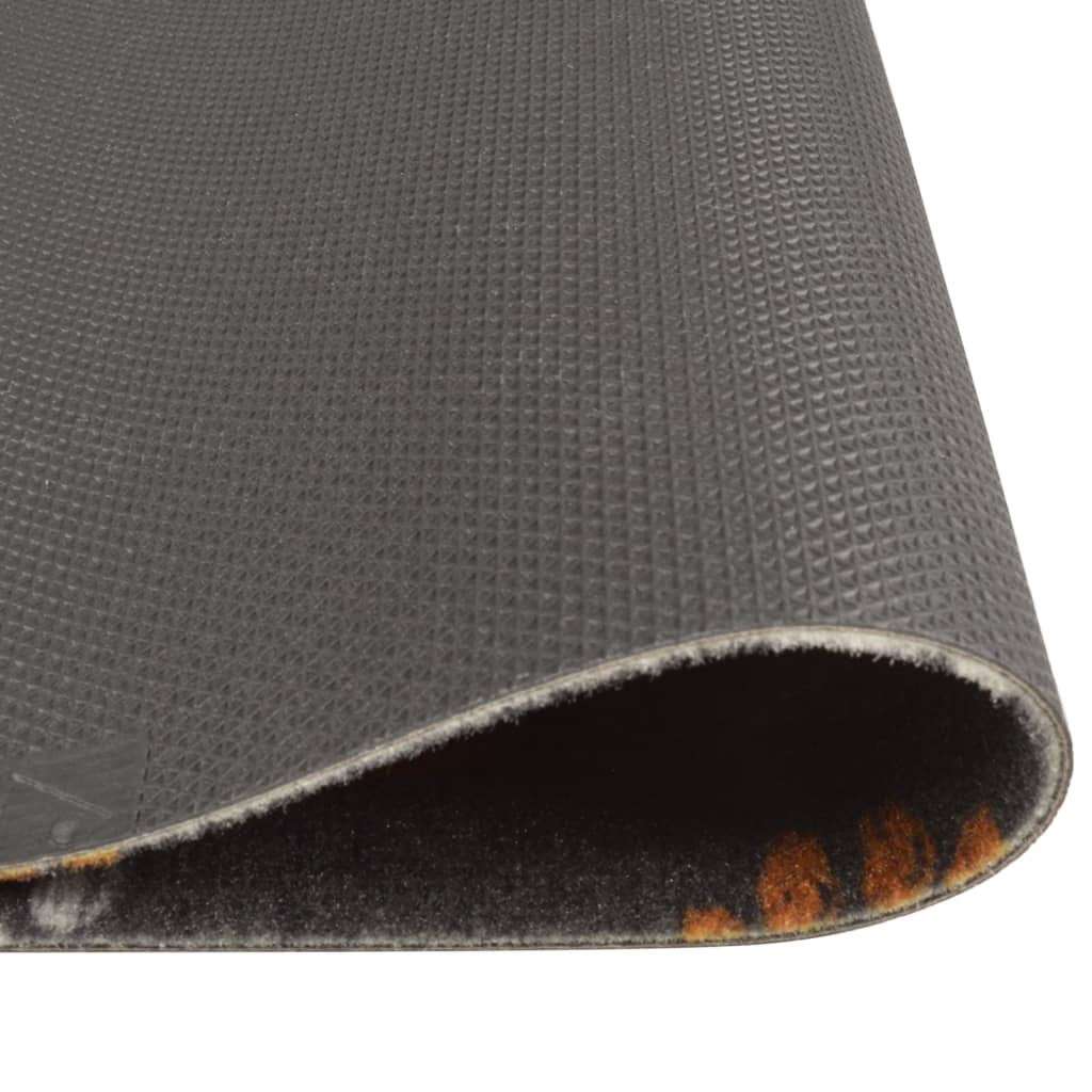 Keukenmat wasbaar potenprint 60x300 cm fluweel