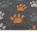 Keukenmat wasbaar potenprint 60x300 cm fluweel