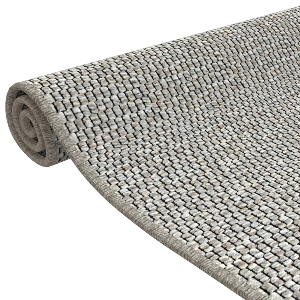 Tapijtloper 50x100 cm sisal-look platina