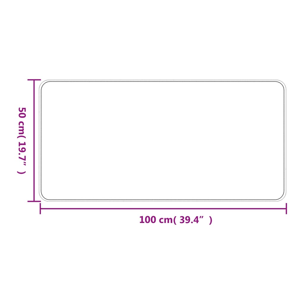 Tapijtloper 50x100 cm sisal-look platina