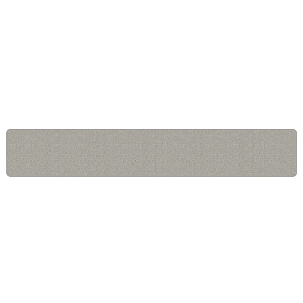 Tapijtloper 50x300 cm sisal-look platina