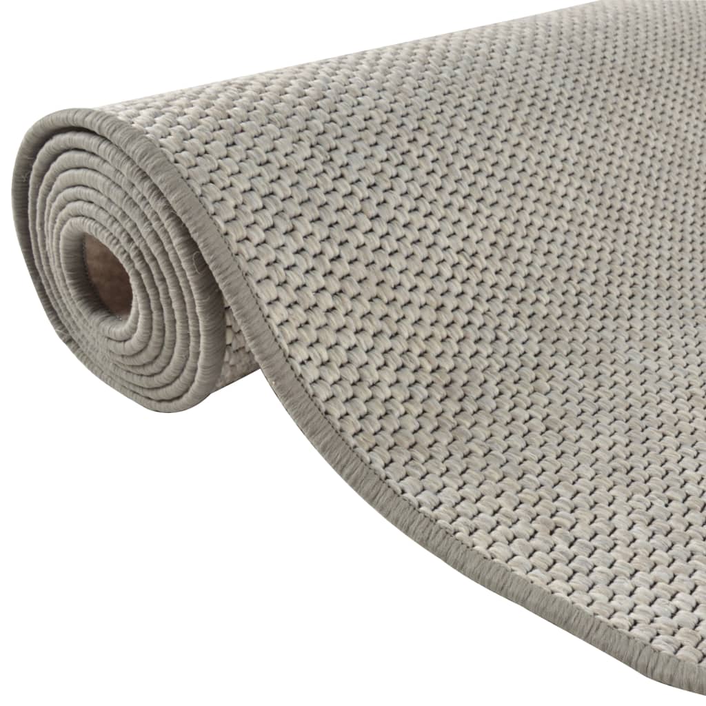 Tapijtloper 80x300 cm sisal-look platina