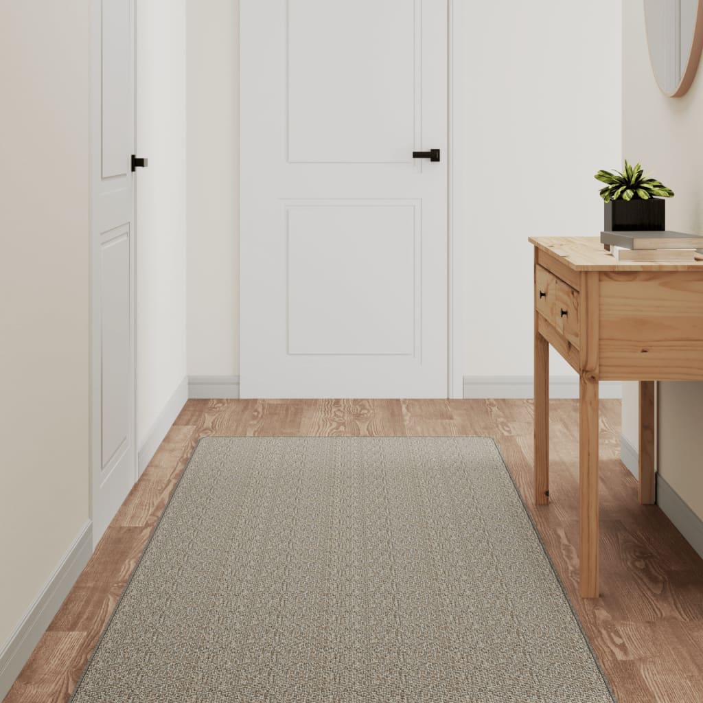 Tapijtloper 80x400 cm sisal-look platina