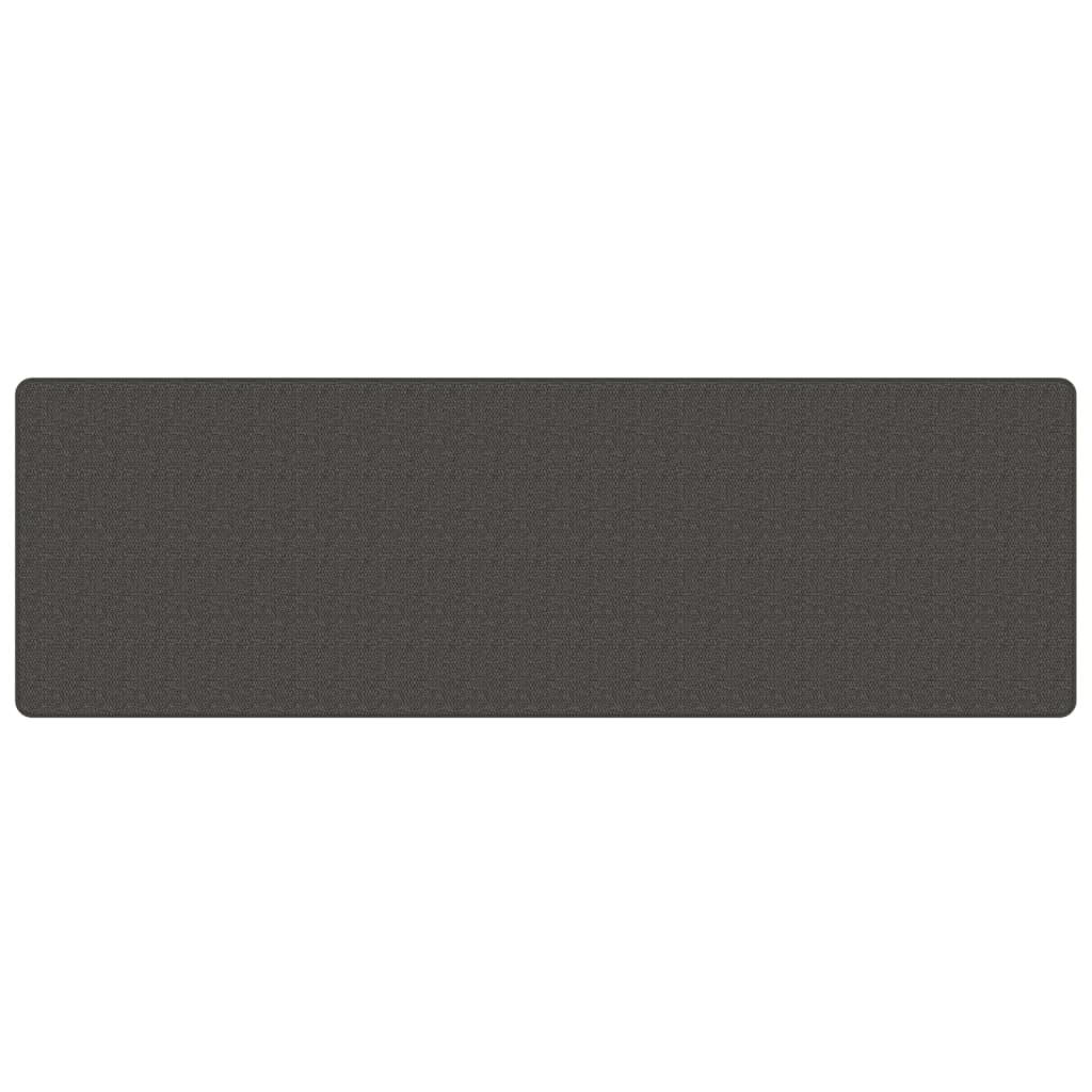 Tapijtloper 80x250 cm sisal-look antracietkleurig