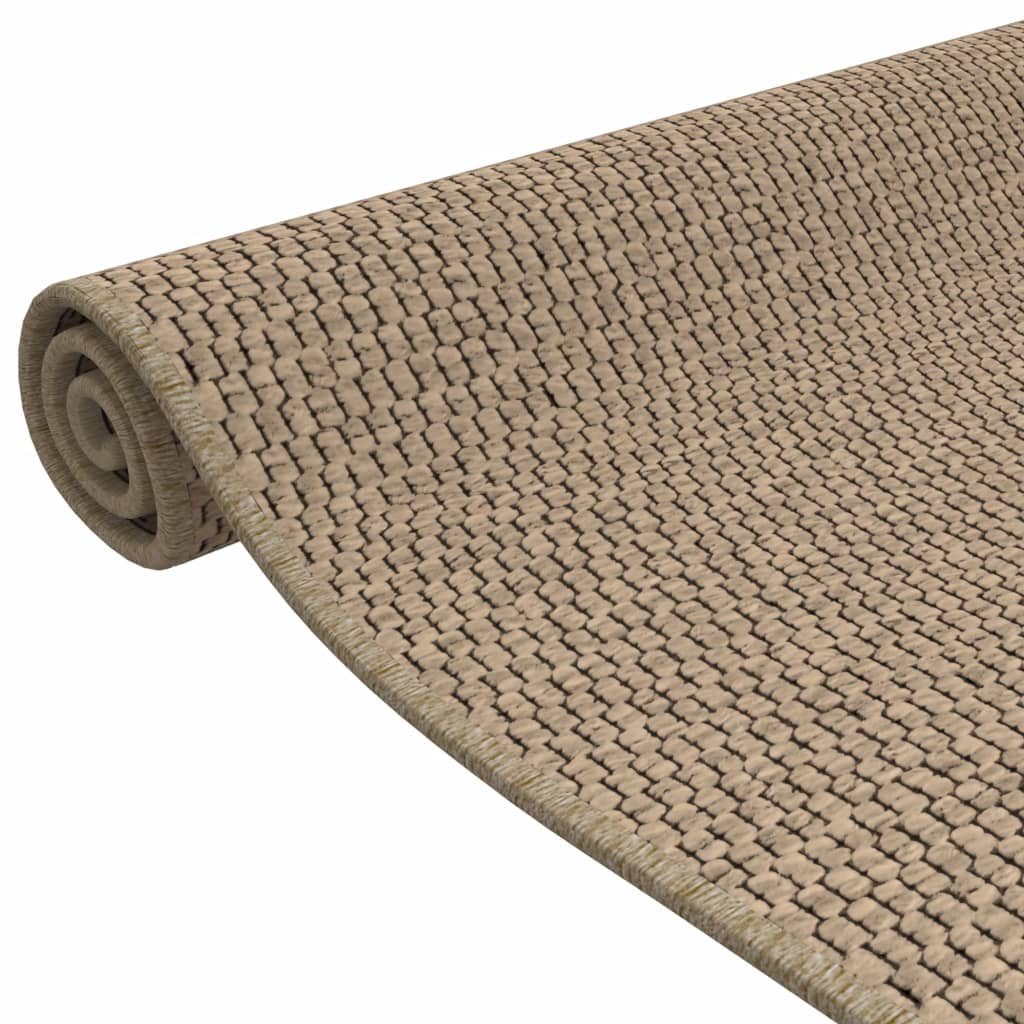 Tapijtloper 50x100 cm sisal-look zandkleurig