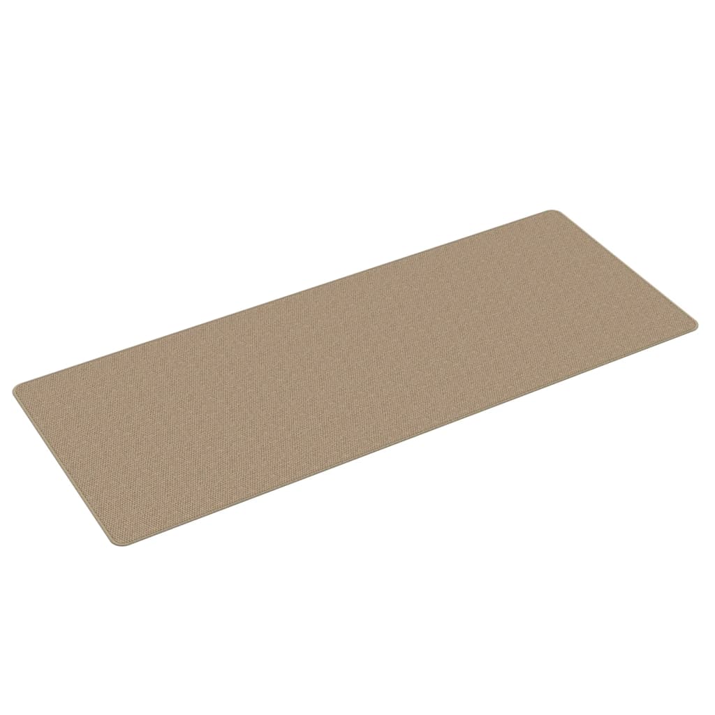 Tapijtloper 80x200 cm sisal-look zandkleurig