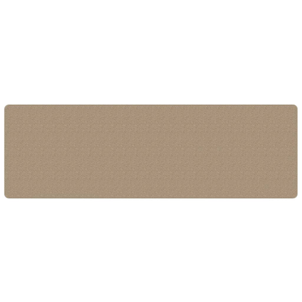 Tapijtloper 80x250 cm sisal-look zandkleurig