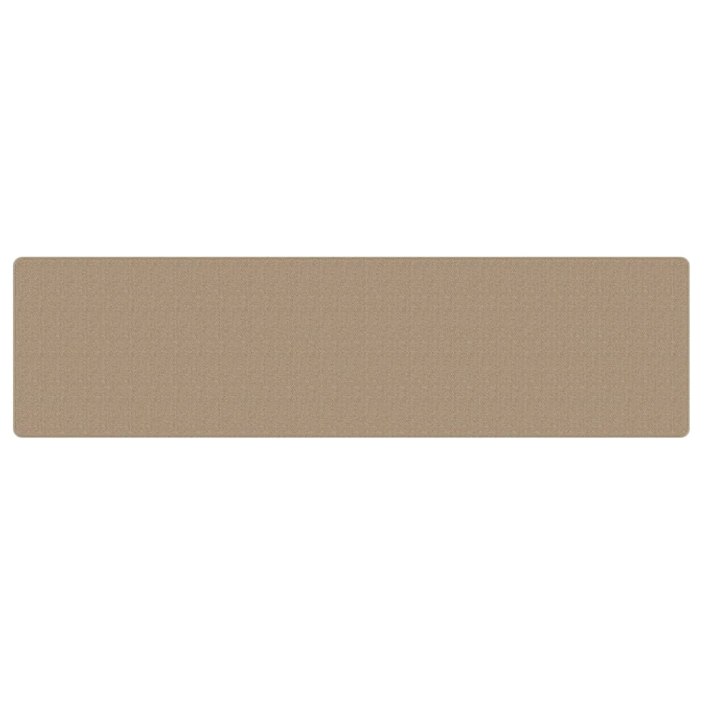 Tapijtloper 80x300 cm sisal-look zandkleurig