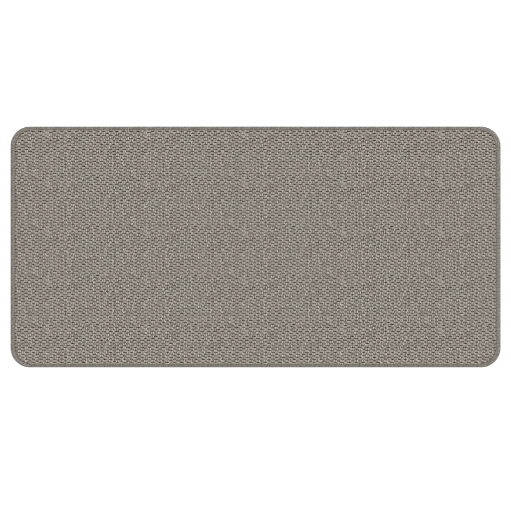 Tapijtloper 50x100 cm sisal-look zilverkleurig